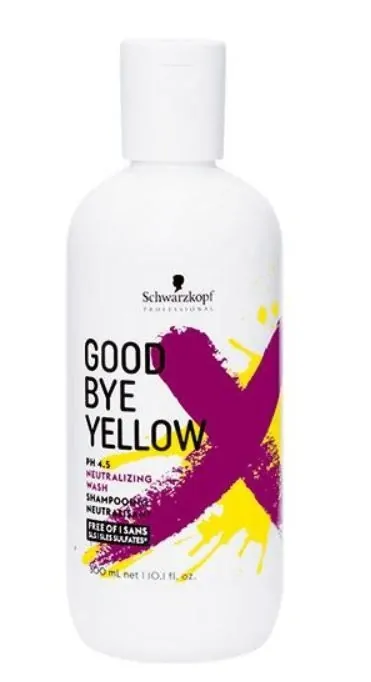 Sampon Profesional pentru Neutralizarea Tonurilor de Galben Schwarzkopf Professional Good Bye Yellow 300 ml