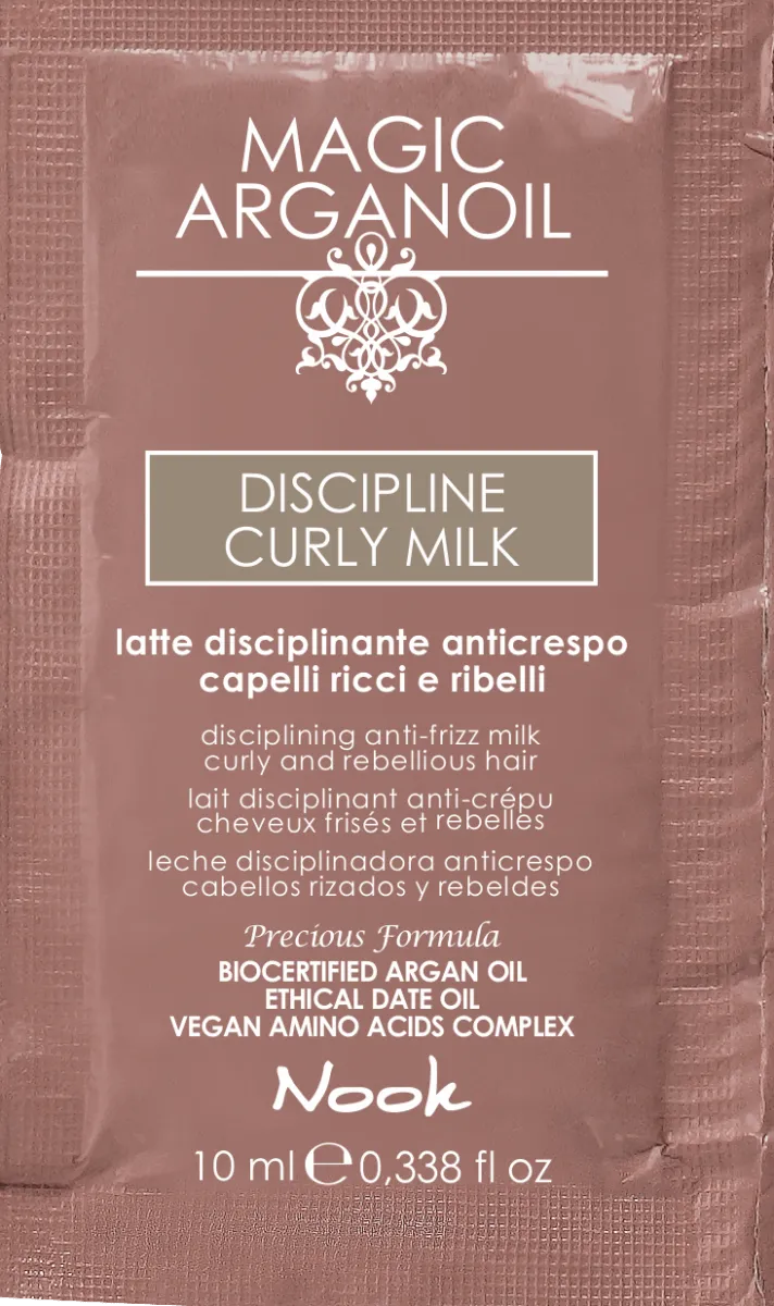 Lapte Disciplinant Nook Magic Argan Oil Discipline Curly 10 ml