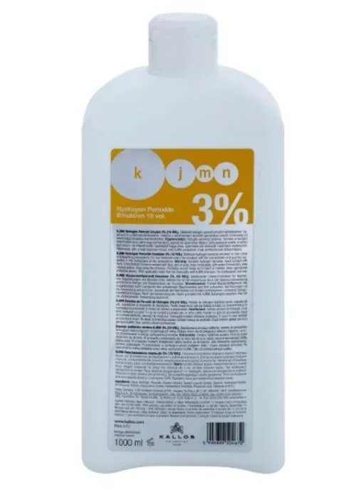 Crema Oxidanta Kallos Hydrogen Peroxide Emulsion 3%, 10 Vol, 1000 ml